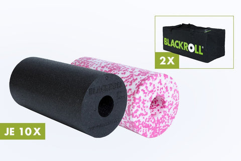 BLACKROLL® 20 MED TRAINER'S SET BLACK + WHITE PINK
